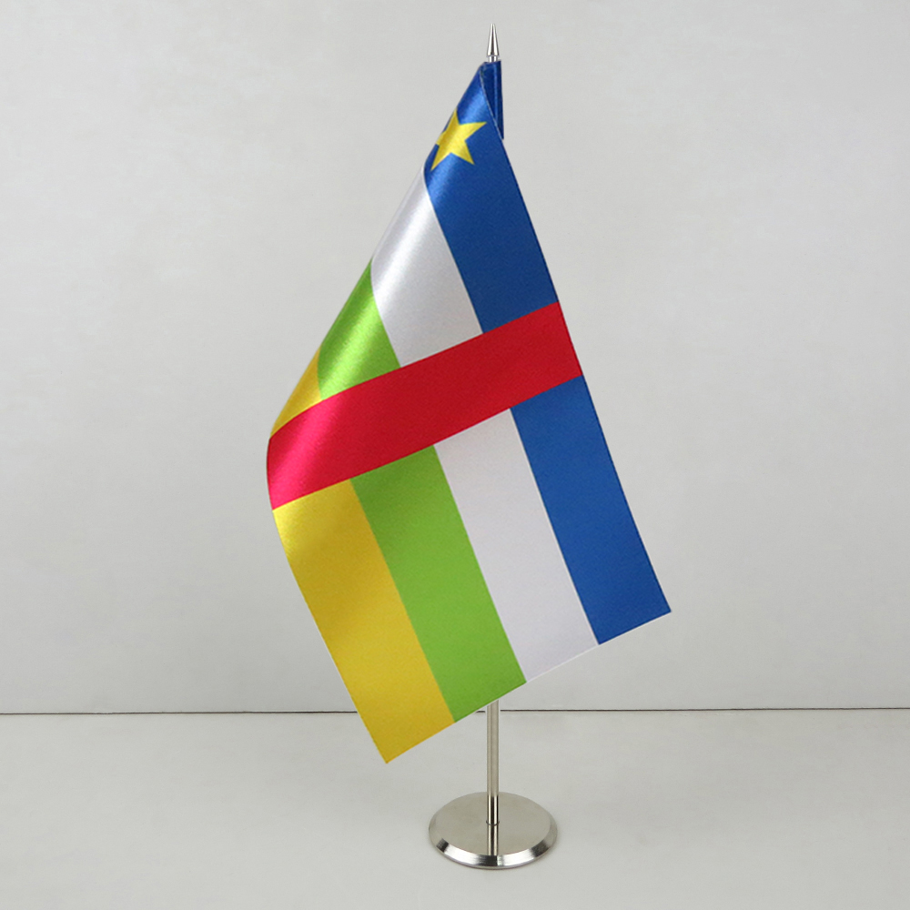 Прапорець ЦАР на металевій підставці